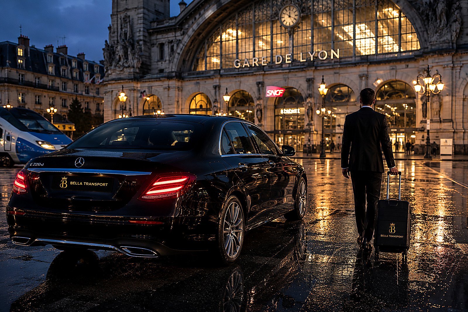 Transfert gare Paris avec chauffeur privé Bella Transport - Chauffeur privé à Paris et Île-de-France