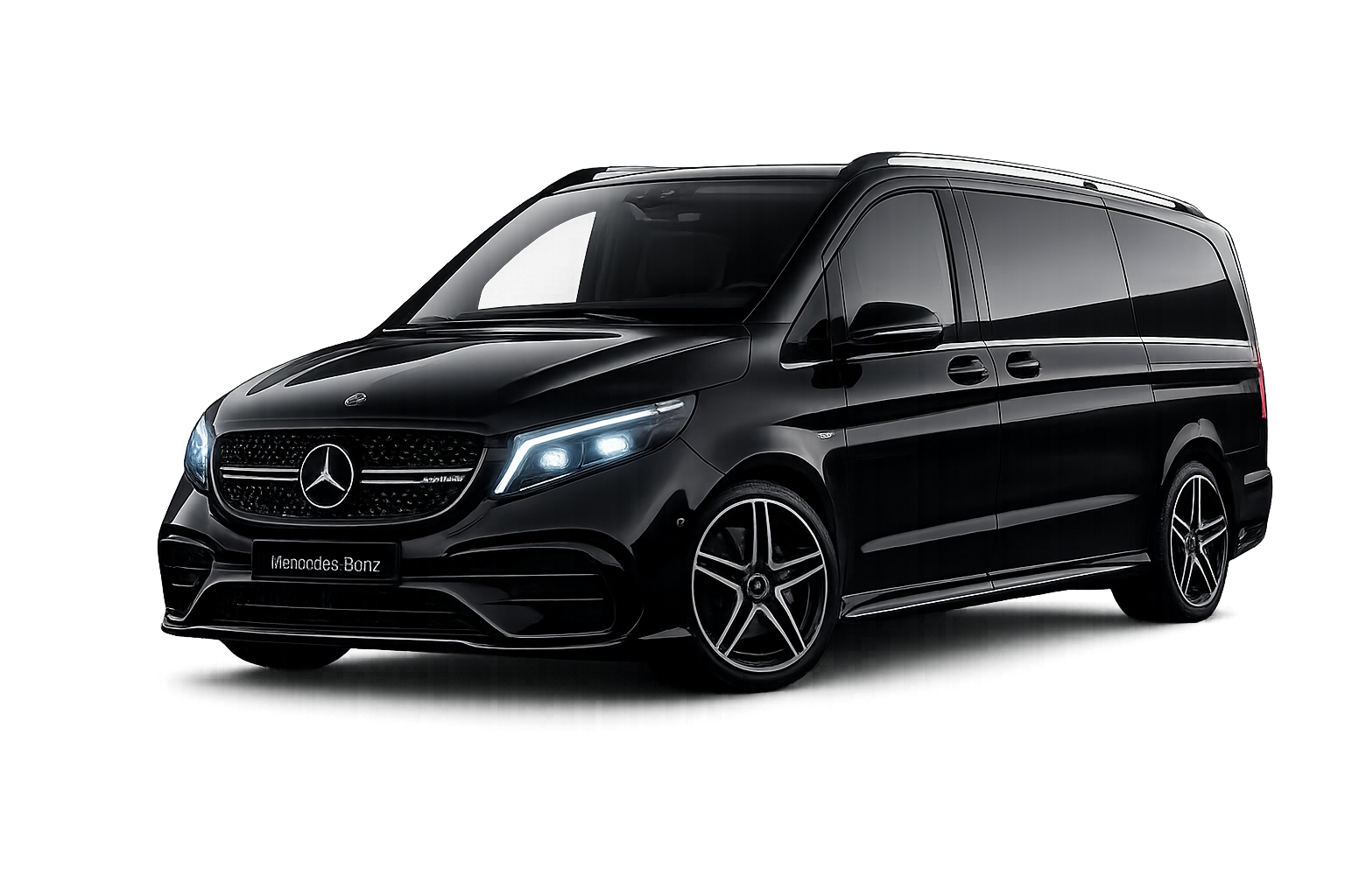 Van Mercedes Classe V avec chauffeur privé Bella Transport à Paris